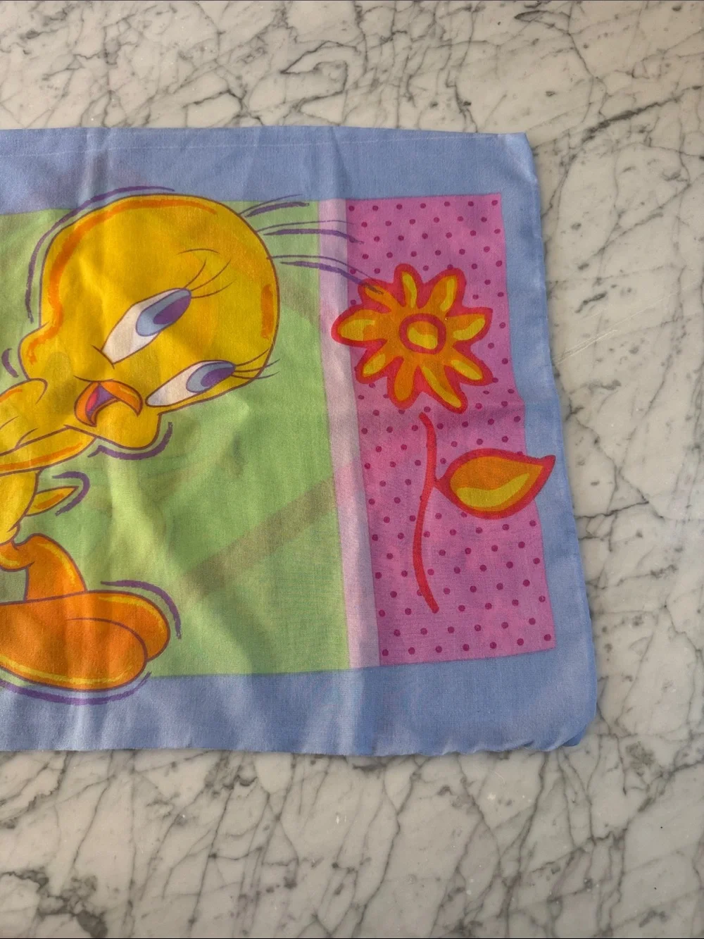 VTG Tweety Bird Pillowcase 2000 Pastel Colors